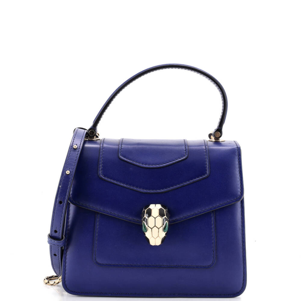 Bvlgari Small Serpenti Forever Top Handle Bag Leather